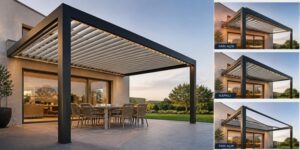 Bioklimatik akıllı pergola sistemi