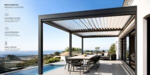 Bioklimatik akıllı pergola sistemi